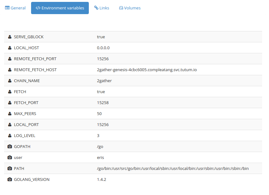 Master Config Environment Variavles